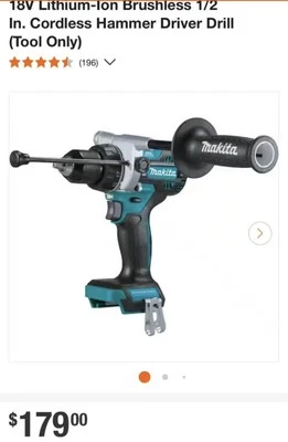Makita (XPH14Z) 18V LXT® Brushless 1/2" Hammer Driver-Drill (Tool Only)