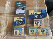 Brother P-Touch Label Maker Tapes Cassettes A Lot Different Color Sizes! New