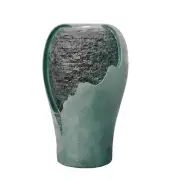 XBRAND Broken Egg Shell Fountain 25" w/ LED Light + Auto Shut Off Pump Turquoise