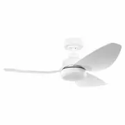 Eglo Torquay 42" DC ABS 3 Blade Ceiling Fan with 20W LED Light & Remote-Matt White