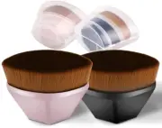 2 Pcs - Makeup Brush Set Foundation Brushes, Face Brush Multifunctional Flat ...