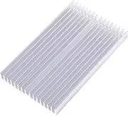 Oreilet 1pc Aluminium Heatsink Good Thermal Conductivity Grille Shape Heat Sink Cooling Fin 100 * 100 * 18MM for IC LED Power Transistor