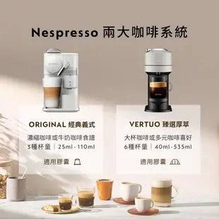 Nespresso Vertuo POP 膠囊咖啡機 清新綠 奶泡機組合(可選色) 白色奶泡機