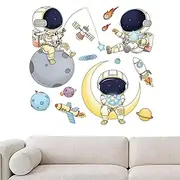 Astronaut Decor | Space Astronaut Removable Wallpaper,Home Decoration Accessories for Kids, Boys Room, Baby Nursery, Toddler Bedroom Decor