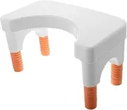 KOMBIUDA Portable Potty for Adults Adjustable Height Toilet Stool Footrest for Comfort