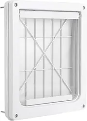 Dog and Cat Door - Pet Access Flap with Locking Cover, Easy Install Pet Entry | Transparent Swinging Door, Weatherproof Pets, Indoor Outdoor Cat Dog Passage, Secure Flap for Home Doors