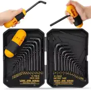 31-Piece Hex Key Set - Allen Wrench Set, SAE and Metric Allen Keys MM 0.7mm-10mm
