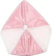 Ipetboom Elegant Bathroom Accessory Hair Drying Towel Hat Coral Fleece Quick Dry Cap Hair Drying Wrap for Easy Styling
