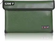 Fireproof Document Bag - with 5200°F Heat Insulated, Waterproof Fireproof Bag wi