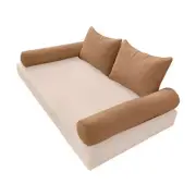 |COVER ONLY| STYLE 4 Full Bolster Pillow Daybed Porch Swing Pipe Trim AD104