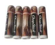 Set of Five Milk Chocolate Chapstick Lip Balm - New
