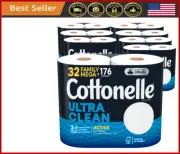 Ultra Clean Toilet Paper, Strong Bath Tissue, 32 Mega Rolls, 388 Sheets/Roll