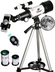 Telescope for Beginners Kids Large Aperture Portable 400Mm Astronomic Refracting