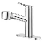 Pull Down Bathroom Faucet 1 Hole,Single Handle Bathroom Faucet with Pull Out ...