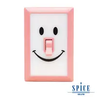 在飛比找PChome24h購物優惠-【日本 SPICE】SMILE 桃粉色 微笑開關 LED 燈