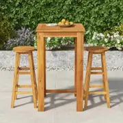 3 Piece Garden Bar Set Solid Wood Acacia