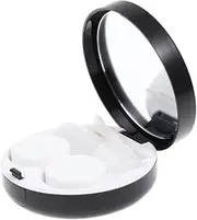 [HAPINARY] 1pc Glasses Case Soft Pouch Clip Marble Pattern Lens Container for Home Travel