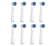 8Pcs/Set Replacement Toothbrush Heads Compatible with Oral B Braun Electric Toothbrush Sensitive Gum Care Brush Heads