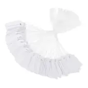 Price Tags with String Attached, 100Pcs White Gift Jewelry Tag, 0.98 x 0.59 Inch