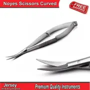 Micro Noyes Spring Scissors Curved Eye Tissue Trimming Ophthalmic Surgery Shears