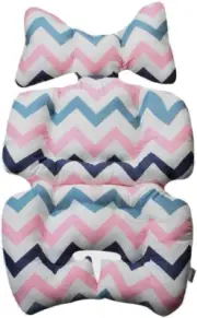 Infant Car Seat Insert, Cotton Baby Stroller Liner Pram Head and Body Support P