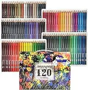 120 Count Coloured Pencils for Adult Coloring Books, Soft Core,Ideal for Drawing Blending Shading,Colouring Pencils Set Adults Kids Beginners
