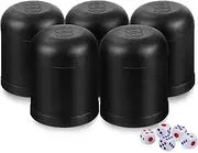 5sets Mini Plastic Dice Shaker Cups for Dice Games for Family Gatherings Bars and Parties Includes for Fun Indoor Entertainment