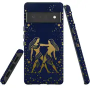For Google Pixel 6 Pro Case Tough Protective Cover Gemini Drawing