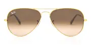 Ray-Ban RB3025 Aviator Large Metal Blue-Light Block 9001A5 Men's Sunglasses Gold Size 55
