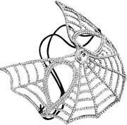 Outanaya Sparkly Rhinestone Dazzling Sequin Face Cover for Women for Weddings Parties Events Stylish European Design with Comfortable Fit