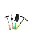 4pc Garden Spade Shovel Hoe Fork Rake Weeder Plant Cultivator Tool Set #25067263