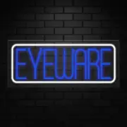 Eyeware Neon Sign for Retail Displays | LED Flex Neon | 30"W x 12"H x 1"D