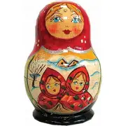 G.Debrekht Russia Nested Dolls Fairy Tale 5 Nest Doll 3 in.