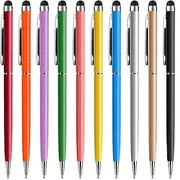10pcs 2 In-1 Stylus Pens For Touch Screens Ballpoint Pen