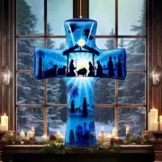 24-Inch Nativity Scene Inflatable Christmas Decor - Set of 4 Baptism Balloons