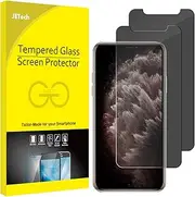 JETech Privacy Screen Protector for iPhone 11 Pro, iPhone Xs and iPhone X 5.8-Inch, Anti Spy Tempered Glass Film, 2-Pack