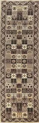 Geometric Turkish 13' Runner Rug Luxury Hallway Carpet 3x13 ft