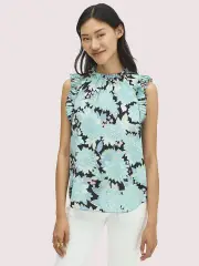 dahlia bloom shell top