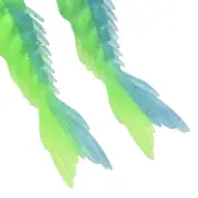 Targeted for Perch Pike Fishing Double Color Multi Join Bone Fish Paddle Tail