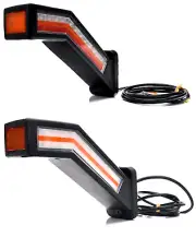 2 x 12/24V LED Rear Dynamic Indicator Lights 9 Functions Truck Trailer Lorry