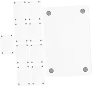 STOBAZA 12 Pack Acrylic Magnetic Fridge Frames Double-sided Mini Picture Frames Magnetic Photo Pocket Holders Home Decor
