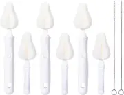 8 Pcs Sponge Nipple Bottle Brushes, Baby Bottle Brush with 3 Pcs Nipple Cleaner,