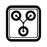 Back to the Future Flux Capacitor Icon Decal Sticker