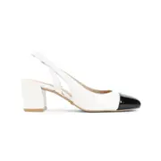 [Stuart Weitzman] Stuart Weitzman-White Sleek 50 Nappa Leather Sandals-Donna 38.5 IT