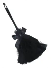 Gothic Black Feather Duster