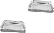 Gatuida 2 Sets Stainless Steel Deep Fry Basket Drain Basket for Chips French Fries