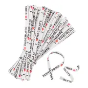 700Pack Kraft Paper Twist Ties, 9cm Bread Twists Tie Colored White/Black