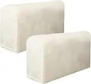 Armrest Covers 2pcs Universal Armchair Covers Non-Slip Sofa Armrest Protector Soft Warm Couch Arm Rest Covers Protector(Beige)