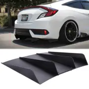 Rear Diffuser 4 Shark Fins Bumper Splitter Spoiler Lip For Honda Civic SI Sedan (for: Honda Civic)