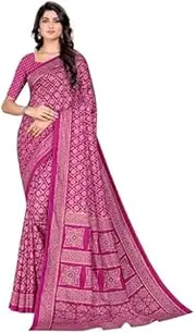 [INDIA MADE] Women's Multicolor Kanjiwaraam Art Silk Uniform Saree with Blouse Piece (1159-1160)-5647, Multicolor